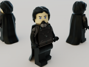 Lego Ornithopter with Paul Atreides Model 3D