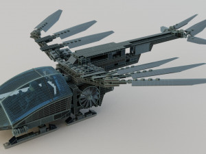 Lego Ornithopter with Paul Atreides Model 3D