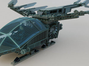 Lego Ornithopter with Paul Atreides Model 3D