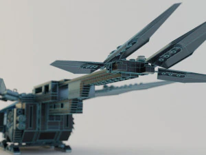 Lego Ornithopter with Paul Atreides 3D Model