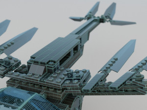 Lego Ornithopter with Paul Atreides Model 3D