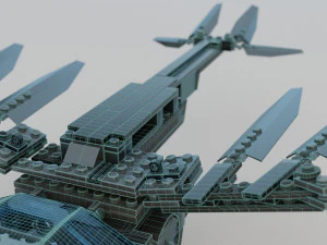 Lego Ornithopter with Paul Atreides 3D Model