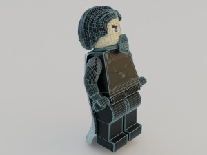 Lego Ornithopter with Paul Atreides Model 3D