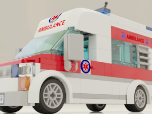 Lego Ambulance and paramedics squad Modello 3D