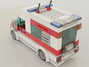 Lego Ambulance and paramedics squad Modello 3D