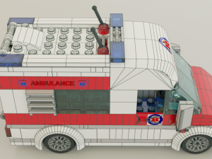 Lego Ambulance and paramedics squad Modello 3D