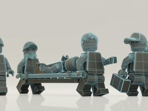 Lego Ambulance and paramedics squad Modello 3D
