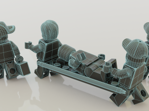Lego Ambulance and paramedics squad Modello 3D