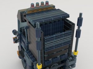 Lego Truck Bulldozer Road Roller with 3 drivers and trailer Modèle 3D