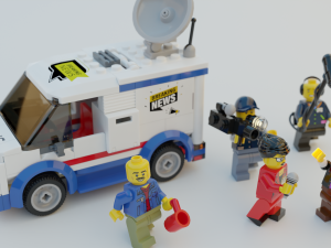 Lego news crew reporters 3D Modell