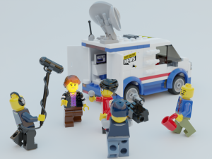 Lego news crew reporters 3D Modell