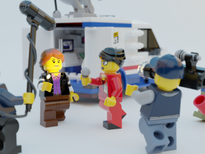 Lego news crew reporters 3D Modell