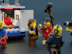 Lego news crew reporters 3D Modell