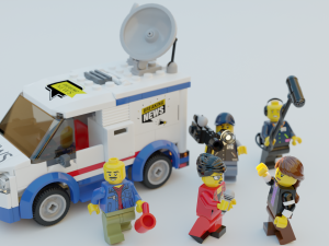 Lego news crew reporters 3D Modell