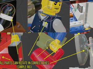 Lego news crew reporters 3D Modell