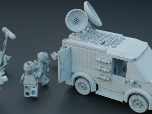Lego news crew reporters 3D Modell