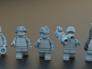 Lego news crew reporters 3D Modell