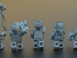 Lego news crew reporters 3D Modell