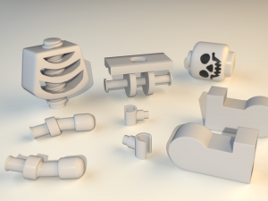 Lego Construction skeleton Modello 3D