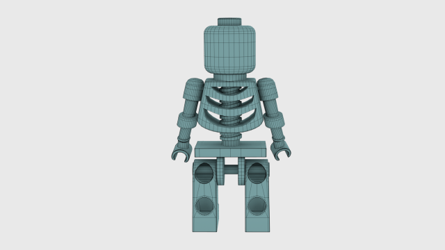 Lego Construction skeleton Free 3D Model in Anatomy 3DExport