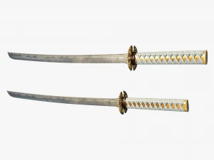Spade Katana giapponesi Modello 3D