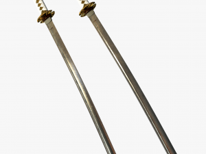 Japanese Katana Swords Model 3D