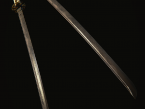 Japanese Katana Swords Model 3D