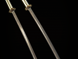 Japanese Katana Swords Model 3D