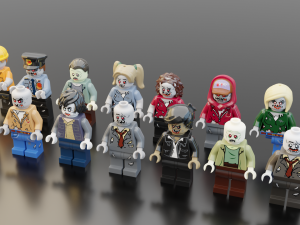 Lego Zombie pack 3Dモデル
