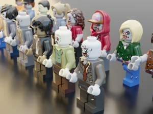 Lego Zombie pack 3Dモデル