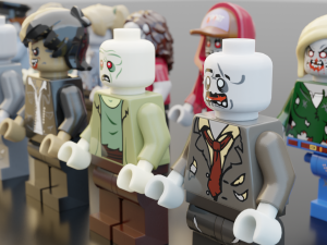 Lego Zombie pack 3Dモデル