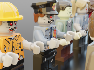 Lego Zombie pack 3Dモデル
