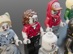 Lego Zombie pack 3Dモデル
