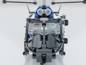 Lego Helicopter UA AIR FORCE Model 3D
