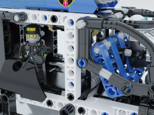 Lego Helicopter UA AIR FORCE Model 3D