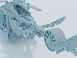 Lego Helicopter UA AIR FORCE Model 3D