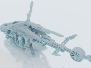 Lego Helicopter UA AIR FORCE Model 3D