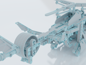 Lego Helicopter UA AIR FORCE Model 3D