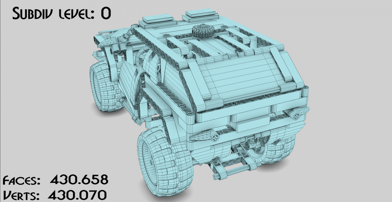 Lego Police Car and Squad 3D Model in Concept 3DExport