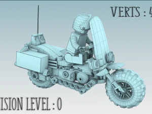 Lego police convoy with prisoners 3D Model