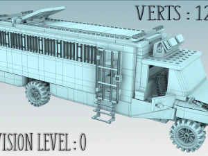 Lego police convoy with prisoners 3D Model