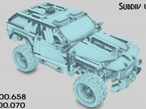 Lego police convoy with prisoners Modelo 3D
