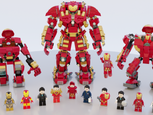 Lego Marvel Heroes Big Collection 3D Model