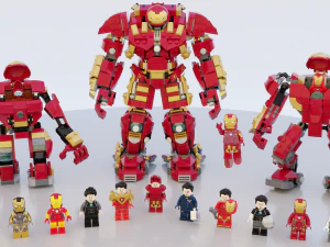 Lego Marvel Heroes Big Collection 3D Model