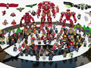 Lego Marvel Heroes Big Collection 3D Model