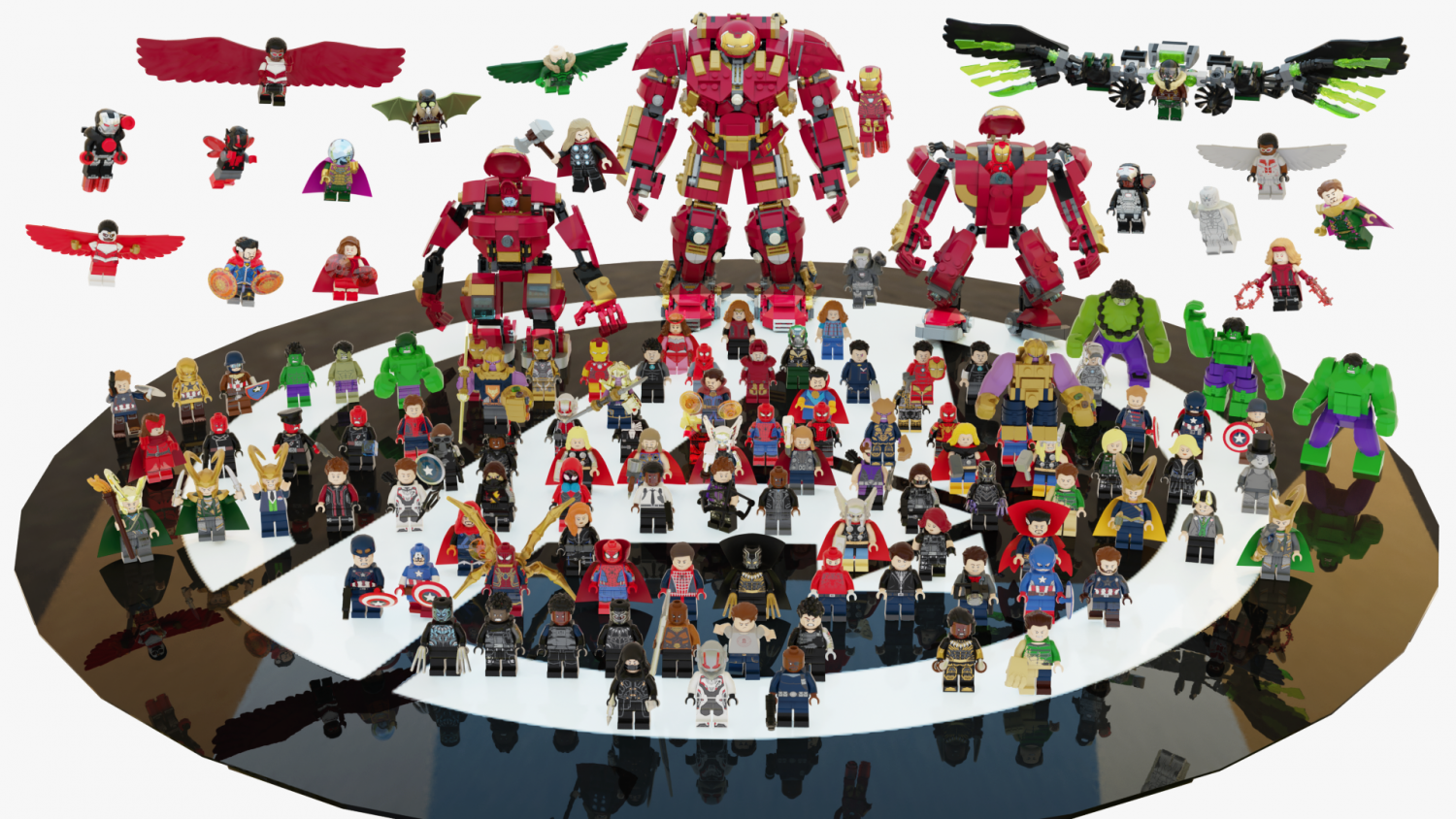 Lego Marvel Heroes Big Collection 3D Модель In Выдуманные 3DExport