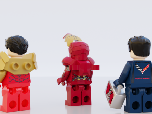 Lego Marvel Heroes Big Collection 3D Model