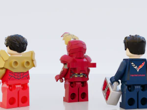 Lego Marvel Heroes Big Collection 3D Model