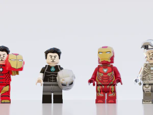 Lego Marvel Heroes Big Collection 3D Model