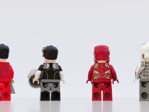 Lego Marvel Heroes Big Collection 3D Model